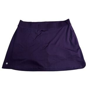 Jockey Purple Sporty Skirt with Built-In Shorts, Size XL, Easygoing Active, GUC
